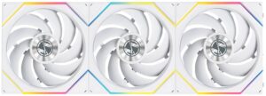 Cooler para Gabinete Lian Li 12RTL1W3W Uni Fan TL Wireless 120 ARGB x3 Reverse Blade White