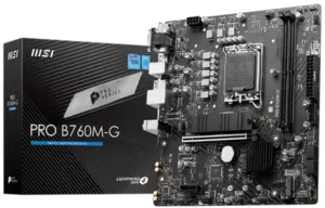 Placa madre MSI PRO B760M-G LGA1700/2xDDR5/M.2/PCI-E/HDMI/VGA/DP/PS/2
