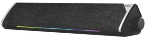 Speaker Satellite Gamer Sound Bar AS-92004B USB Bluetooth RGB - Negro
