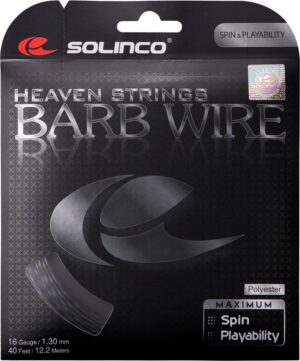 Cordaje para Raqueta de Tenis Solinco Barb Wire Spin Negro