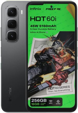 Smartphone Infinix Hot 60i LTE Dual Sim 6.70" 8GB Expansible/256GB Black
