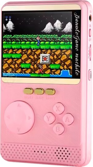 Consola Game Box Q18 2 en 1 Powerbank SK-18 500 Jogos en 1 - Pink