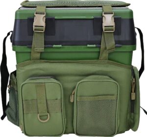 Mochila con Caja de Cebo ML-5467 4 en 1 - Verde