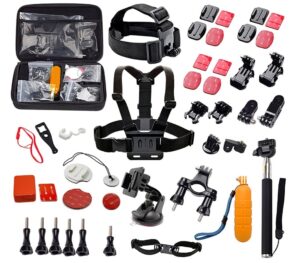 Kit de Accesorios para Action Cam Quanta QTSCA601 con Estuche Negro