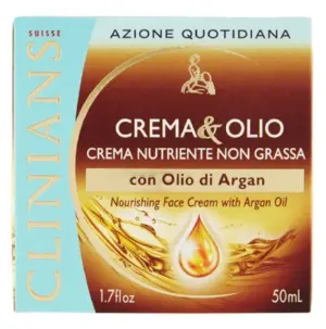 Crema Facial Clinians Nutriente con Áceite de Argan - 50mL
