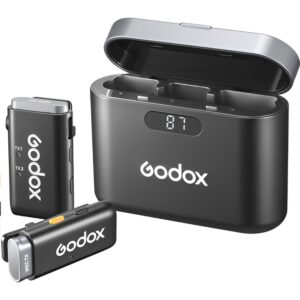 Sistema de Micrófono Godox WEC 2TX+1RX Inalámbrico