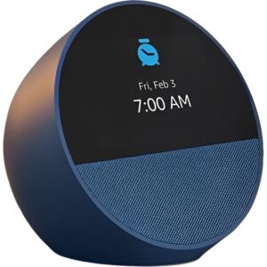 Speaker Amazon Echo Spot Alexa Smart 2024 con Reloj - Azul