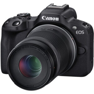 Cámara Canon EOS R50 Kit 18-45mmf/4.5-6.3 + Lente 55-210mm f/5-7.1 IS STM 