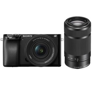 Cámara Sony A6100 (ILCE-6100X) kit 16-50mm f/3.5-5.6 OSS II + 55-210mm