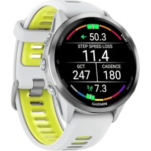 Reloj Smartwatch Garmin Forerunner 970 47 mm - Whitestone/Titanium (010-02969-01)