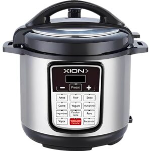Olla a Presión Eléctrica Xion XI-OP105 900 W 220v - Negro/Gris 5L