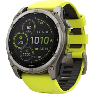 Reloj Smartwatch Garmin Fēnix 8 Sapphire Solar 51 mm - Yellow Titanium (010-02907-20)
