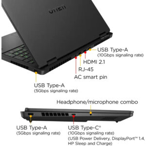 Notebook Gamer HP Omen 16-AP0053DX 16" AMD Ryzen 9 8940HX RTX 5060 8 GB - Shadow Black