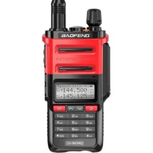 Radio Comunicador Baofeng UV-9R Pro Dual Band 5W - Rojo