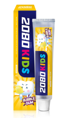 AEKYUNG 2080 KIDS BUBBLE GUM TOOTHPASTE 80G