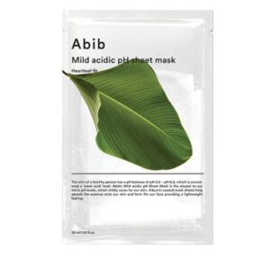 ABIB MILD ACIDIC SHEET MASK HEARTLEAF FIT