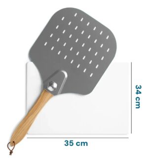 Horno para Pizza a Gas Xion XI-Pizza con Piedra y Pala 34 x 35 cm