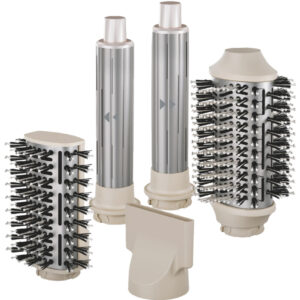 Kit Estilizador de Cabello Xion XI-FASHION5 5 en 1 2200 W 220v - Plata/Beige